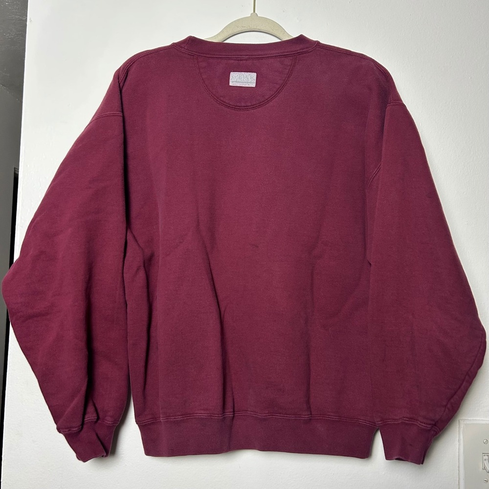 Vintage 90s Washington State University Sweatshirt Maroon college crewneck - Picture 2 of 9